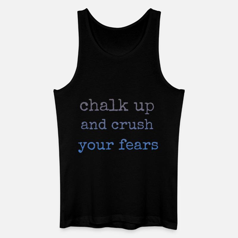 Bouldern Chalk Up Boulderer - Männer Bio Tank Top - Schwarz