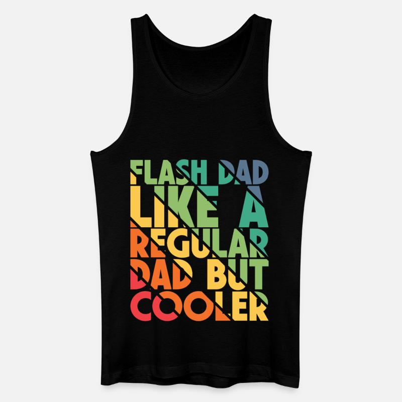 Bouldering Flash Papa Boulderer - Männer Bio Tank Top - Schwarz