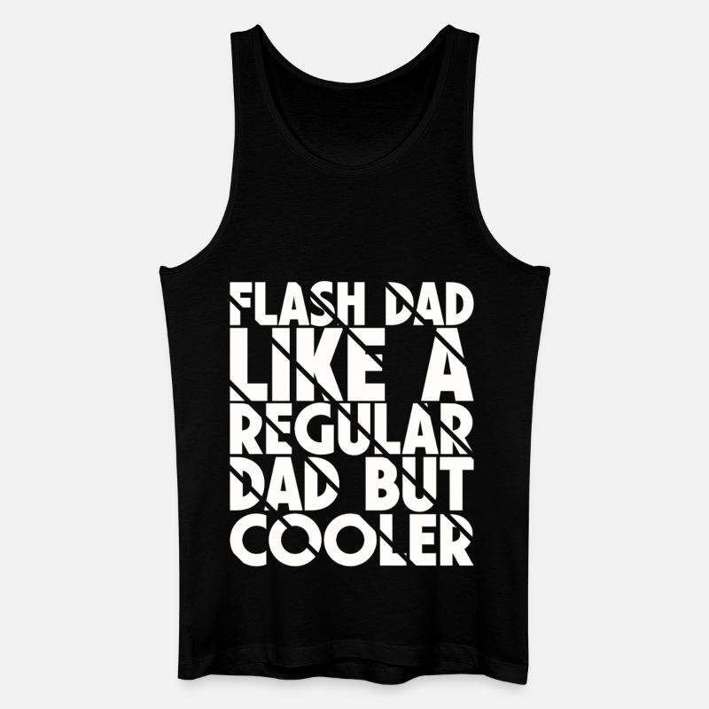 Bouldering Flash Papa Boulderer - Männer Bio Tank Top - Schwarz