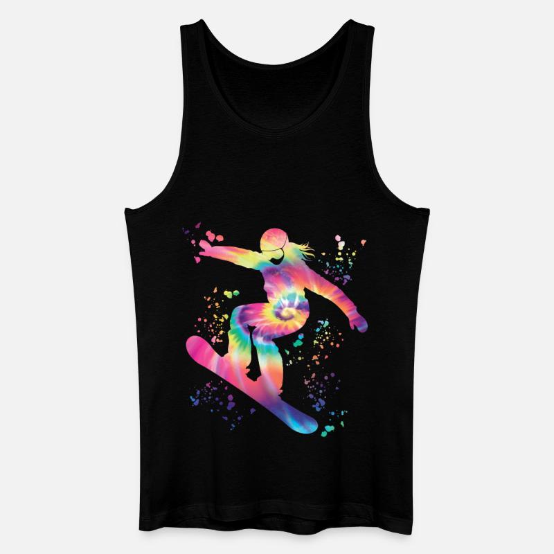 Snowboarder Snowboarding Snowboard - Männer Bio Tank Top - Schwarz