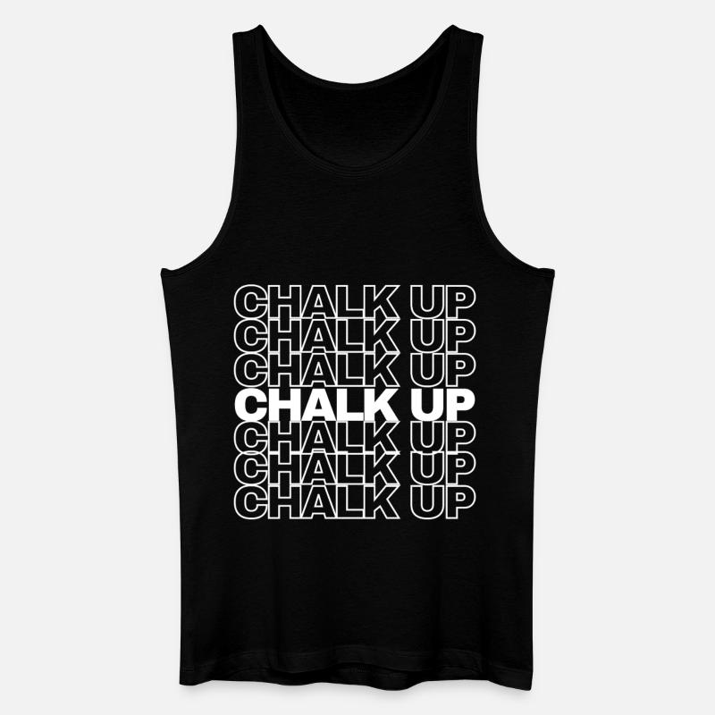 Boulderer Chalk Up Bouldern - Männer Bio Tank Top - Schwarz