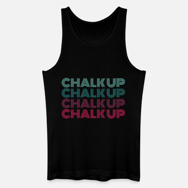 Boulderer Chalk Up Bouldern - Männer Bio Tank Top - Schwarz