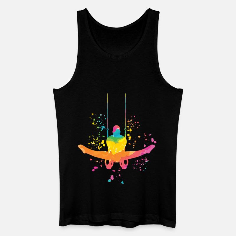 Kunstturner Ringe Kunstturnen - Männer Bio Tank Top - Schwarz