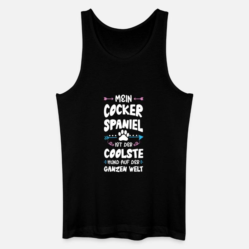 Cocker Spaniel Dog Saying - Men’s Organic Tank Top - black