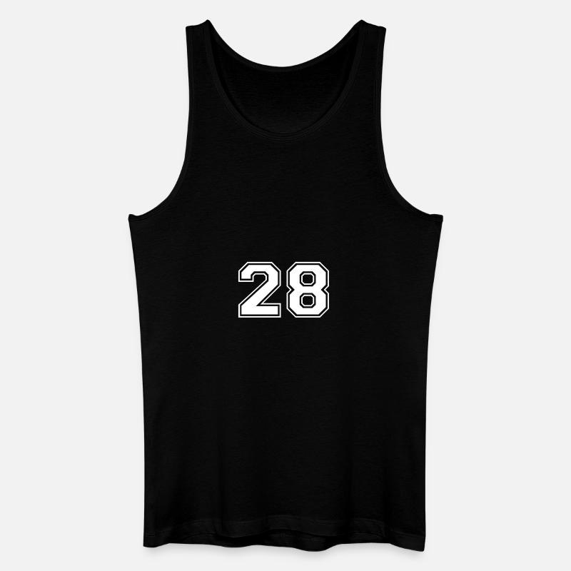 28 - Männer Bio Tank Top - Schwarz