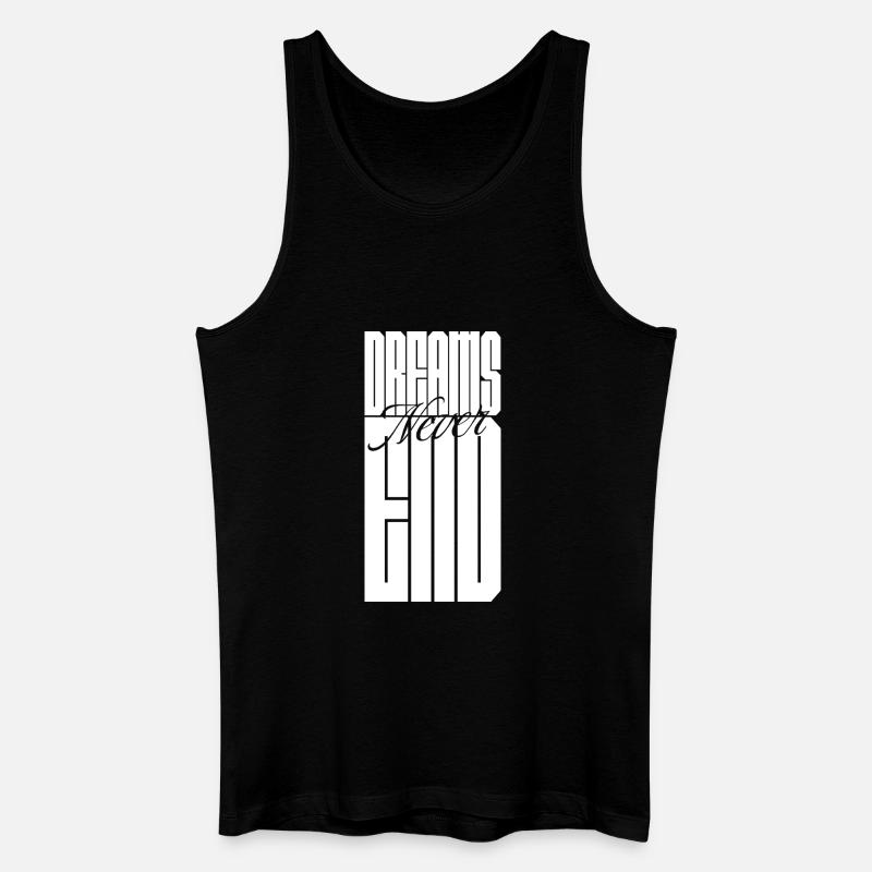 Träume enden nie - Männer Bio Tank Top - Schwarz