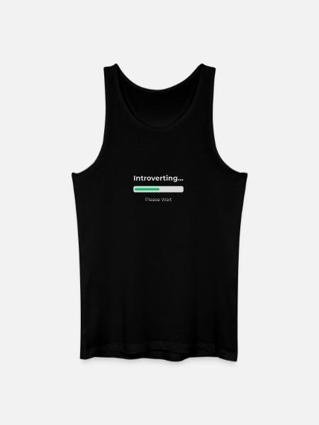 Introvert Loading - Men’s Organic Tank Top - black