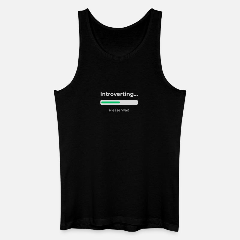 Introvert Loading - Men’s Organic Tank Top - black