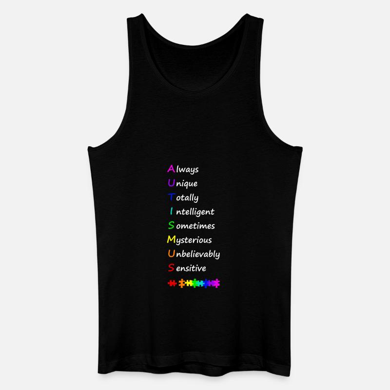Autismus - Männer Bio Tank Top - Schwarz