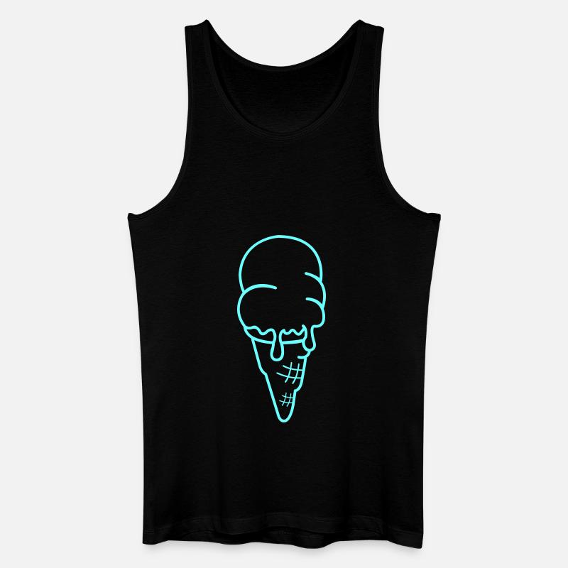 eis eiscreme - Männer Bio Tank Top - Schwarz