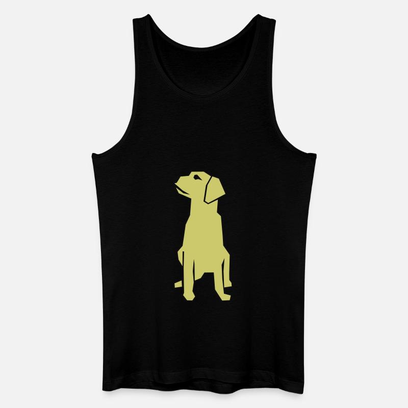 Labrador / Guide Dog - Männer Bio Tank Top - Schwarz