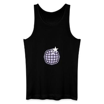 Disco-Kugel / disco globe (2c) - Männer Bio Tank Top - Schwarz - Vorne
