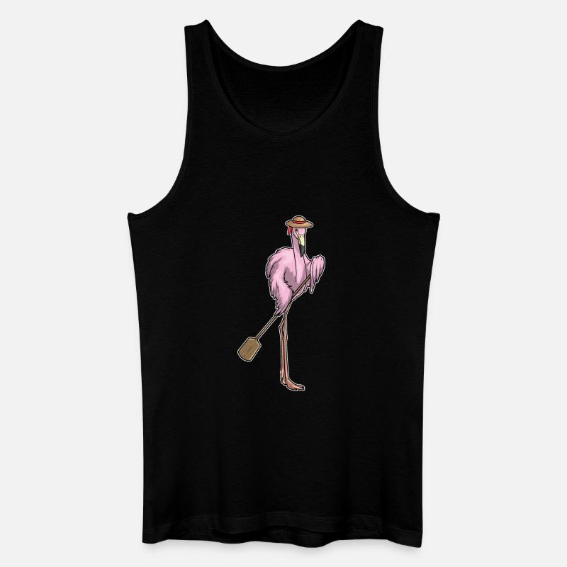 Flamingo Padel - Männer Bio Tank Top - Schwarz