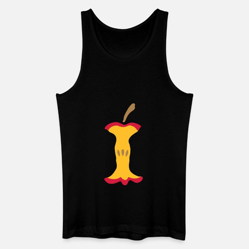 Apfel - Apfelgriebsch - Männer Bio Tank Top - Schwarz