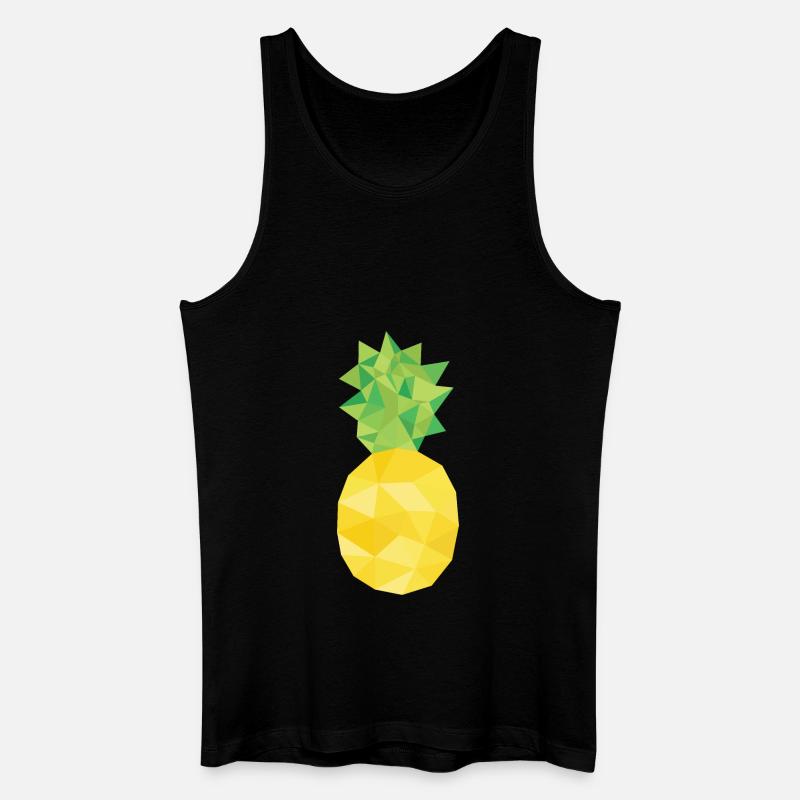 Ananas - Männer Bio Tank Top - Schwarz