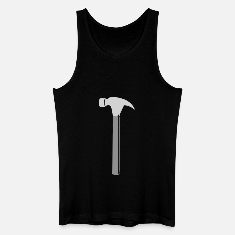 werkzeug hammer - Männer Bio Tank Top - Schwarz