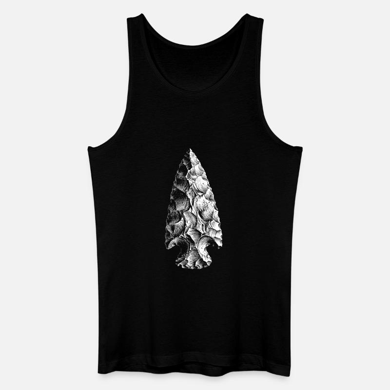 Pfeilspitze - Männer Bio Tank Top - Schwarz