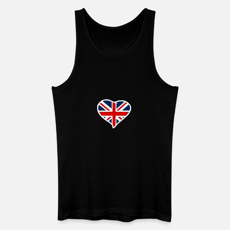 England flagge - Männer Bio Tank Top - Schwarz
