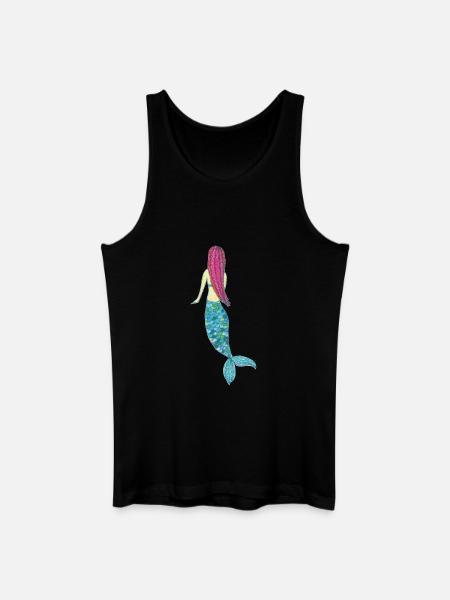 Mermaid Impressionism - Men’s Organic Tank Top - black