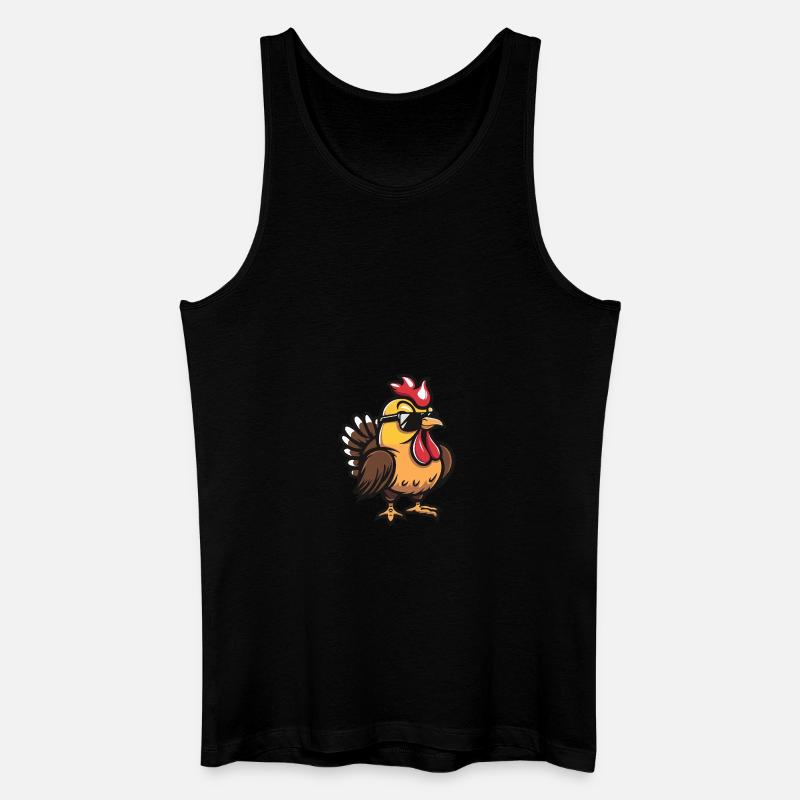 Truthahn Cool Tier - Männer Bio Tank Top - Schwarz