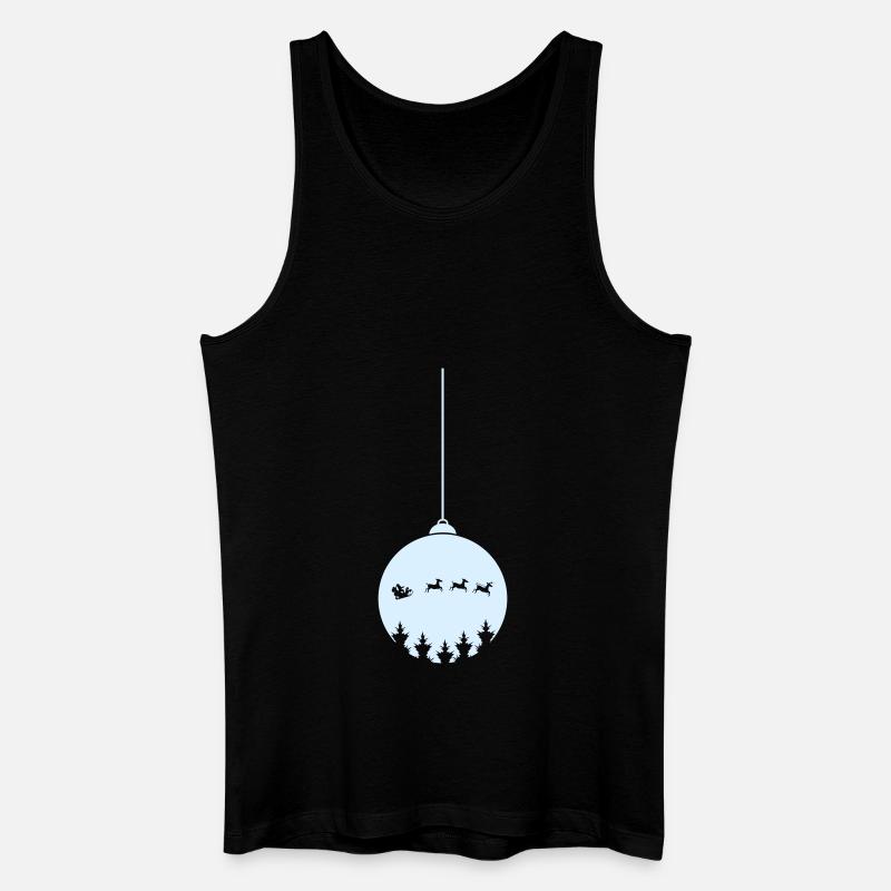 Weihnachtskugel Christmas - Männer Bio Tank Top - Schwarz