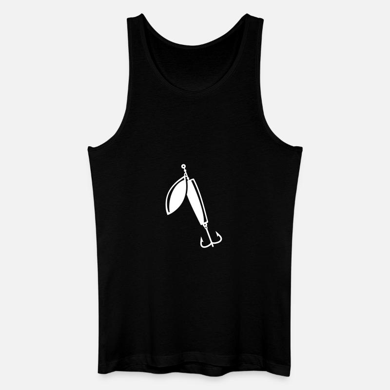 Angeln - Männer Bio Tank Top - Schwarz