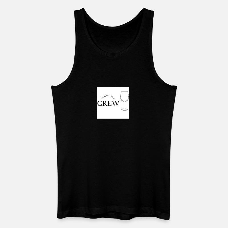 Crew_on_Cloud_Wine - Männer Bio Tank Top - Schwarz