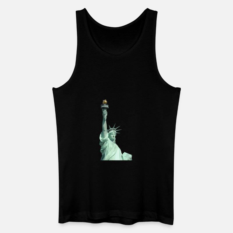 Freiheitsstatue Illustration - Männer Bio Tank Top - Schwarz