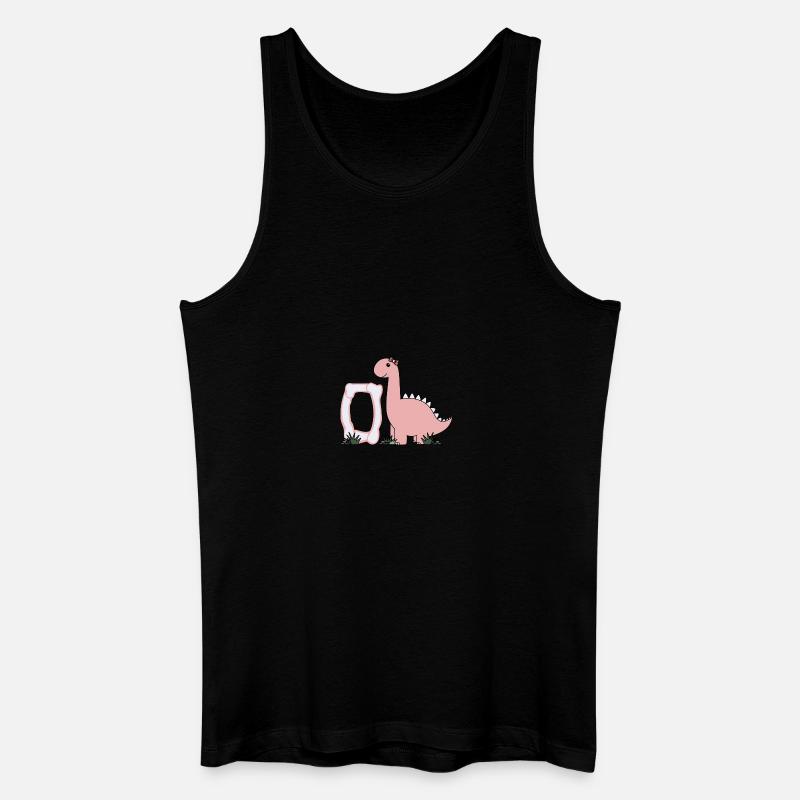 Buchstabe O - Männer Bio Tank Top - Schwarz