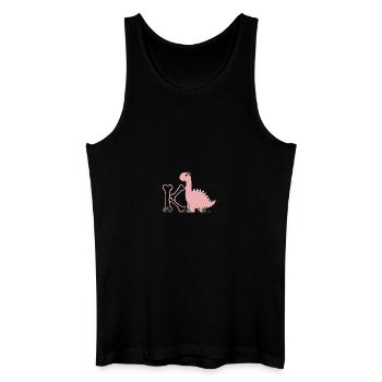 Buchstabe K - Männer Bio Tank Top - Schwarz - Vorne