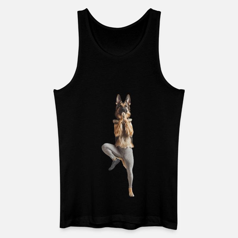 Deutscher Schäferhund - Männer Bio Tank Top - Schwarz