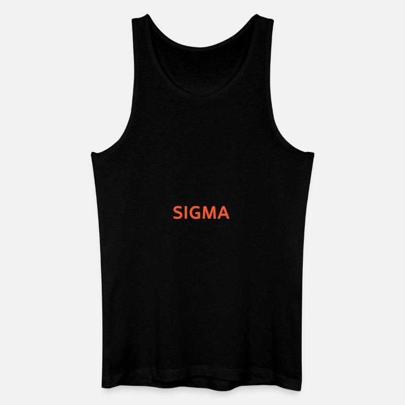 sigma wort - Männer Bio Tank Top - Schwarz