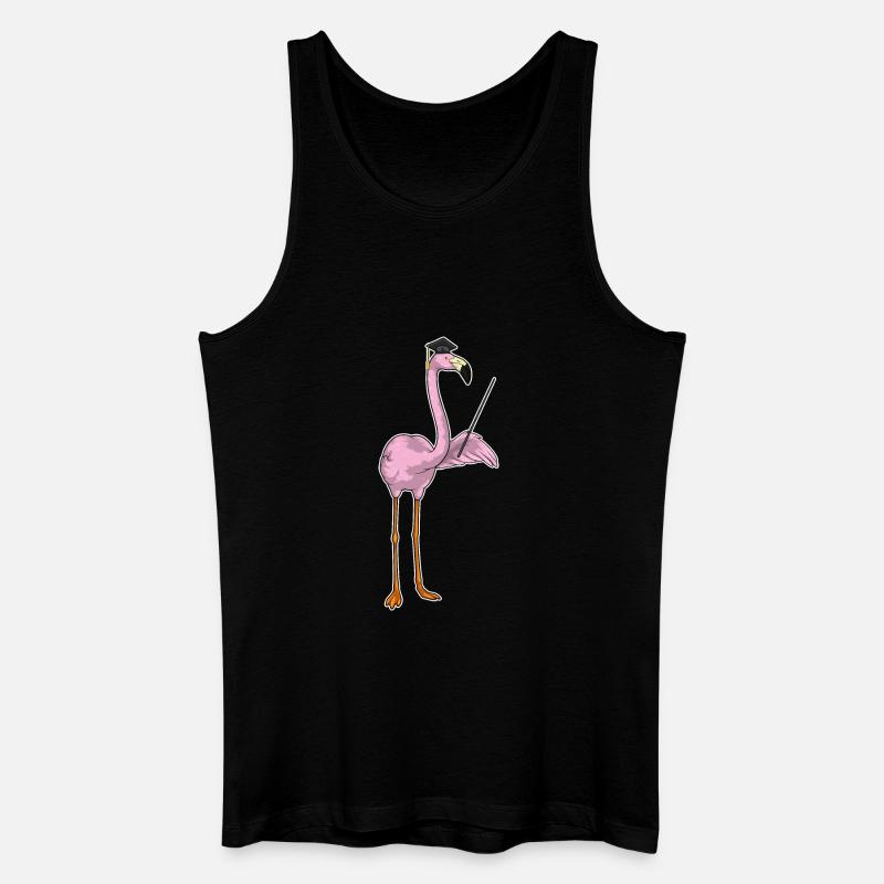 Flamingo Student Diplom - Männer Bio Tank Top - Schwarz
