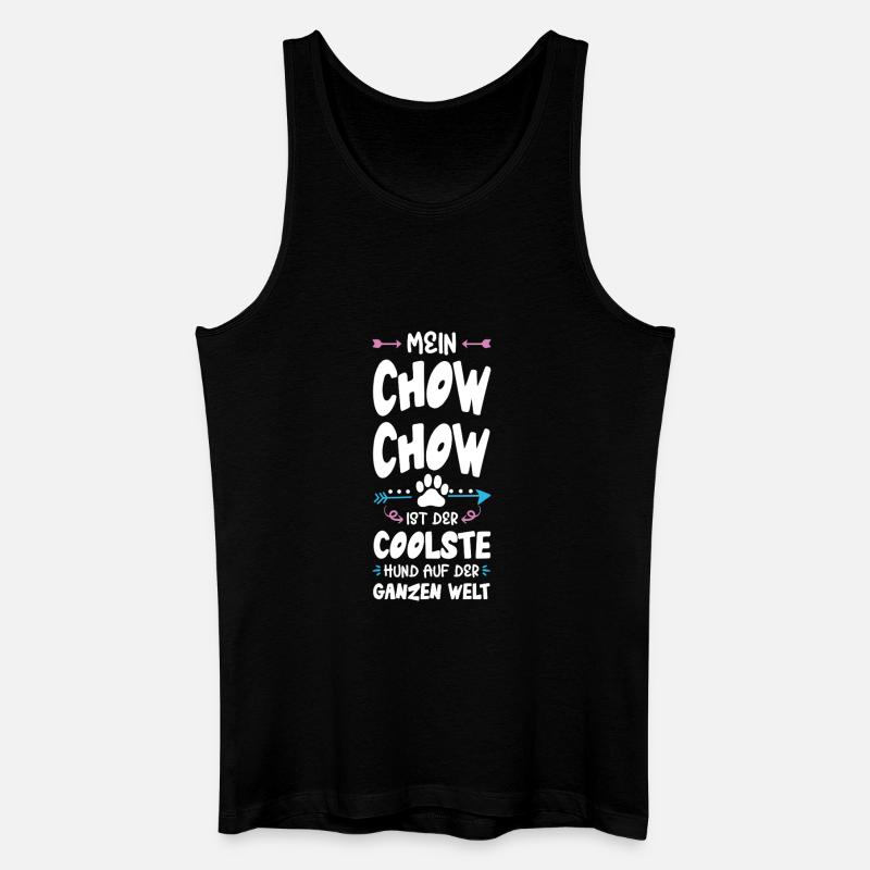 chow chow hund spruch - Männer Bio Tank Top - Schwarz