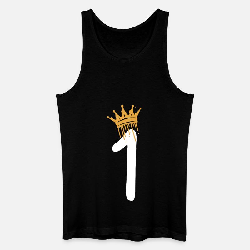 1 - Männer Bio Tank Top - Schwarz