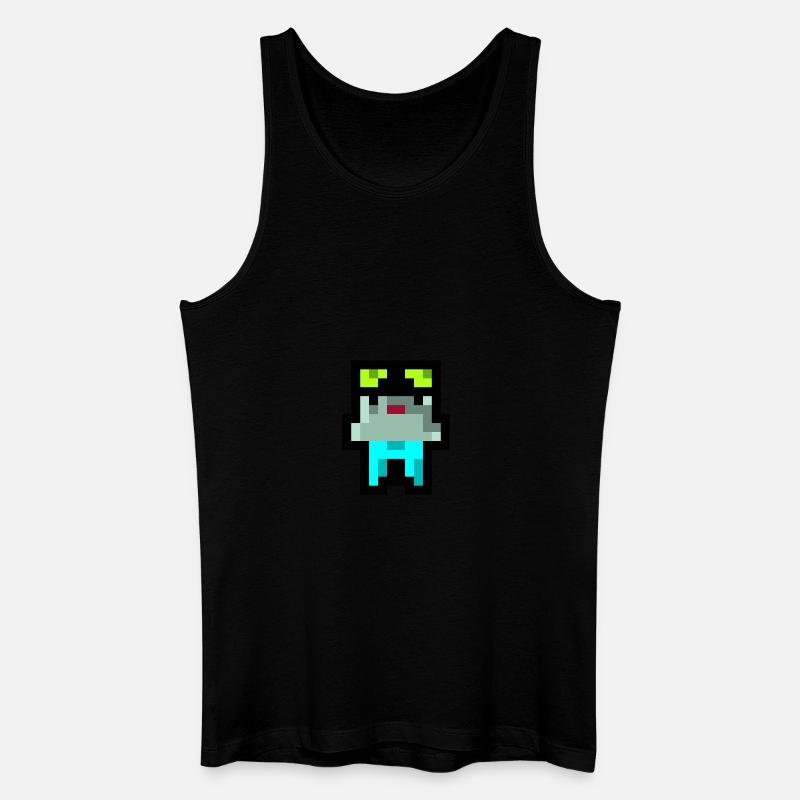 Pixel Küken - Männer Bio Tank Top - Schwarz