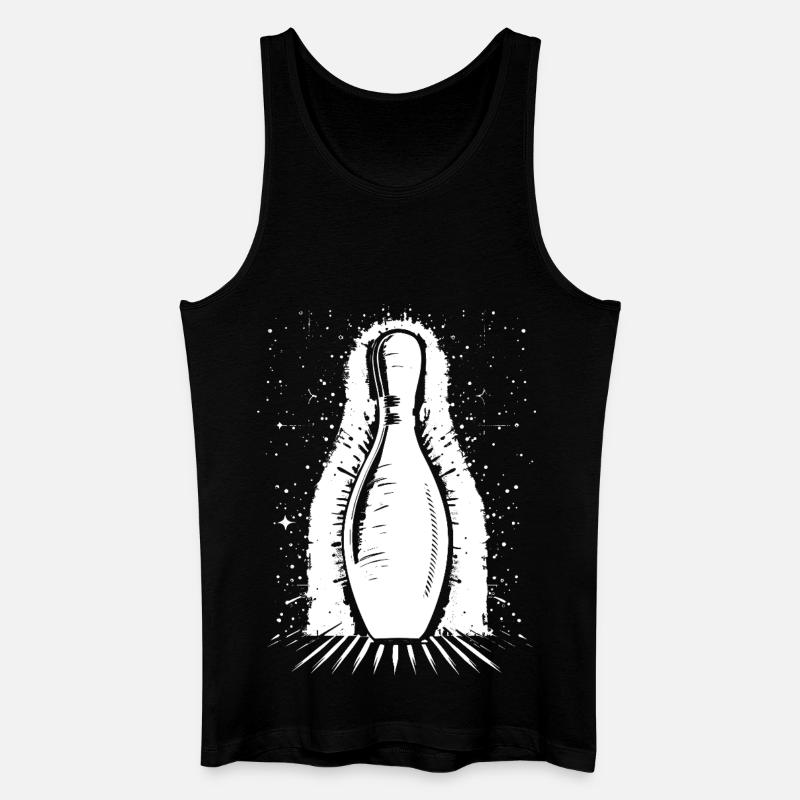 Bowling Pin - Männer Bio Tank Top - Schwarz