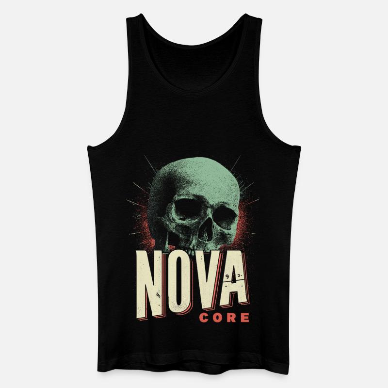 Nova Core Schädel - Männer Bio Tank Top - Schwarz