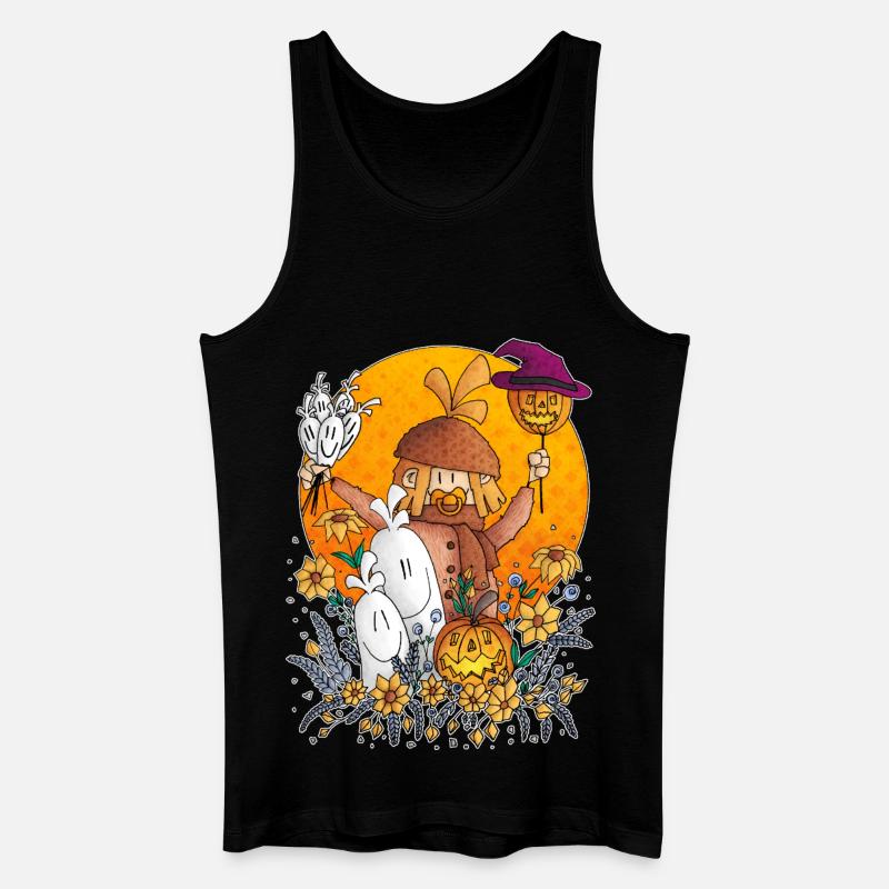 Ugo - die Kürbis-Parade / - Männer Bio Tank Top - Schwarz