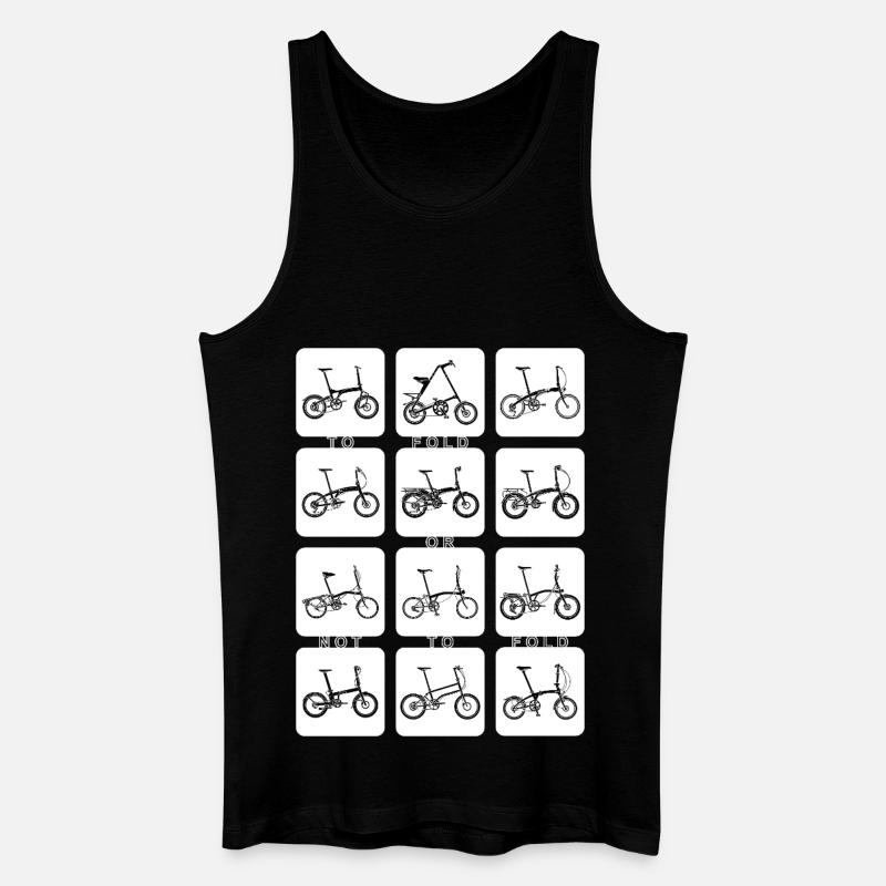 FALTEN ODER NICHT FALTEN (umkehren) - Männer Bio Tank Top - Schwarz