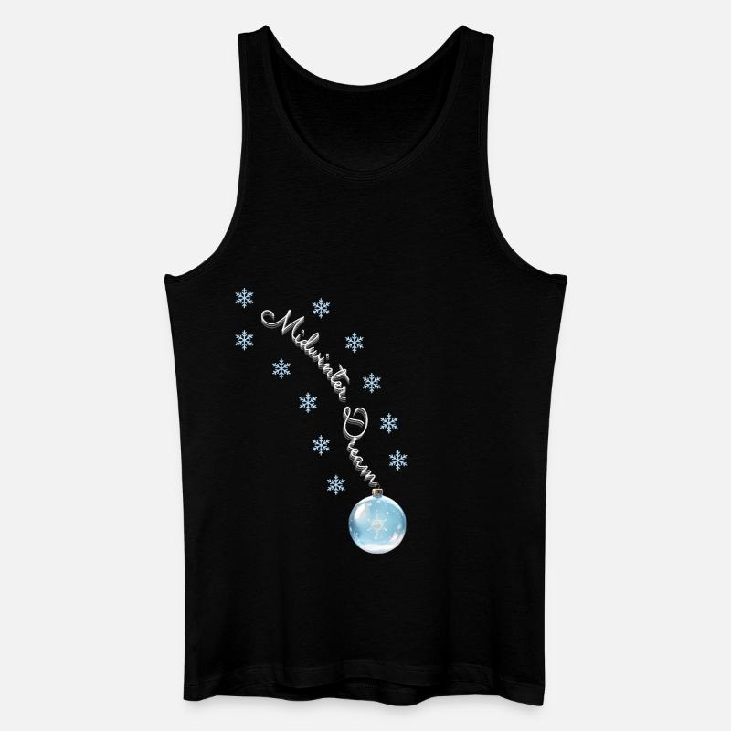 Winter Dreams - Magische Weihnachtskugel - Männer Bio Tank Top - Schwarz
