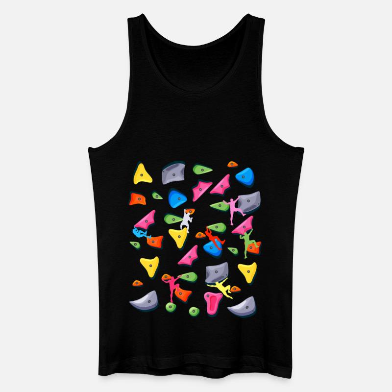 Bouldern Klettern Boulderer Boulder - Männer Bio Tank Top - Schwarz