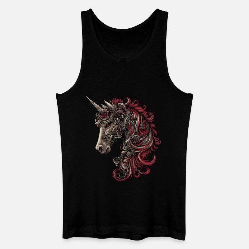 Einhorn Fantasy - Männer Bio Tank Top - Schwarz