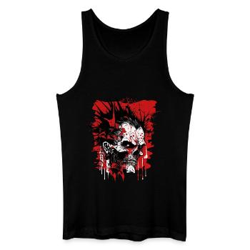 Horreur de mauvaise humeur Punk Zombie - Débardeur bio Homme - noir - Devant