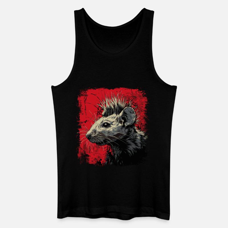 Punk Rock Rotte - Økologisk tanktop til mænd - sort