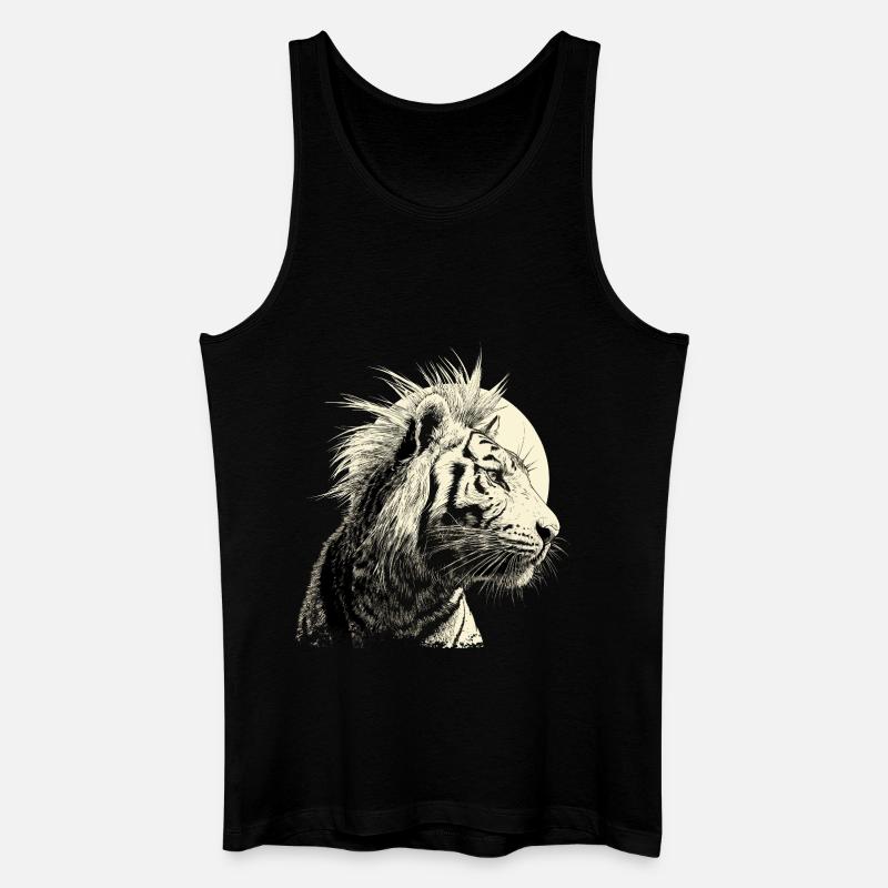 Tigerpunk - Männer Bio Tank Top - Schwarz