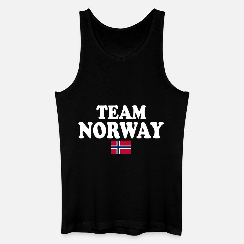 Team norway - Männer Bio Tank Top - Schwarz
