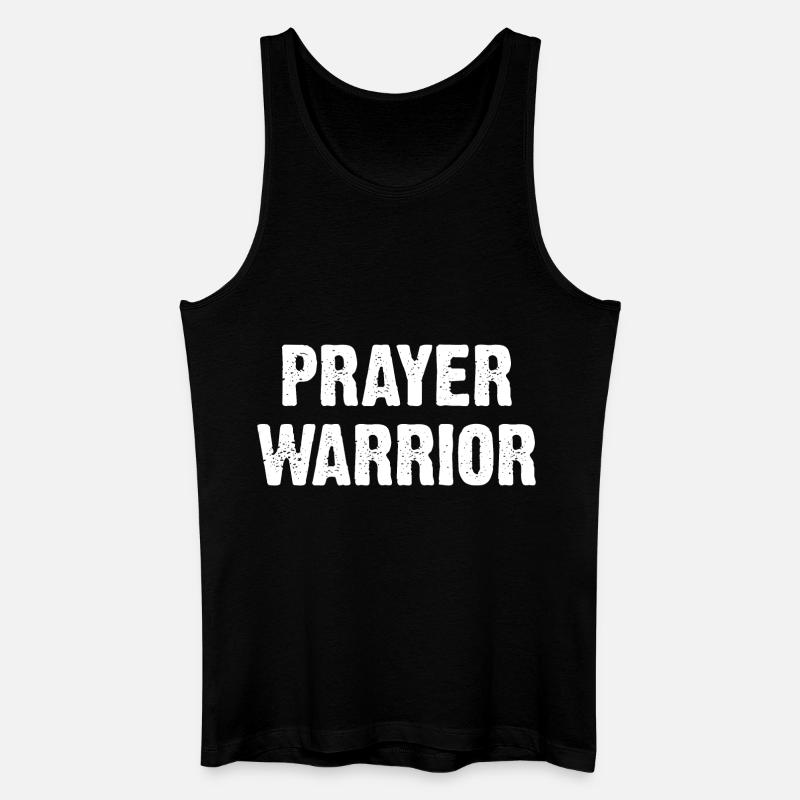 Prayer Warrior - Männer Bio Tank Top - Schwarz