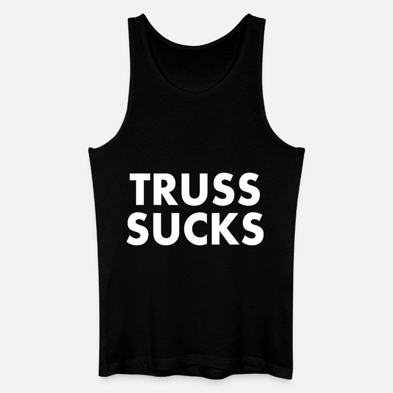 Truss sucks - Økologisk tanktop til mænd - sort