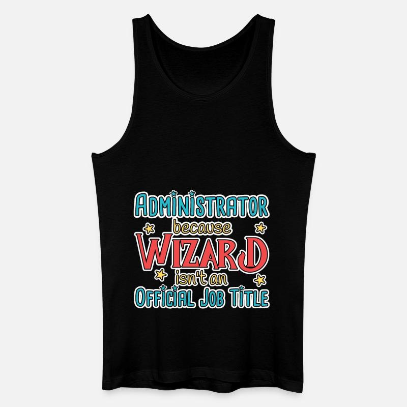 Admin Wizard Administrator - Men’s Organic Tank Top - black